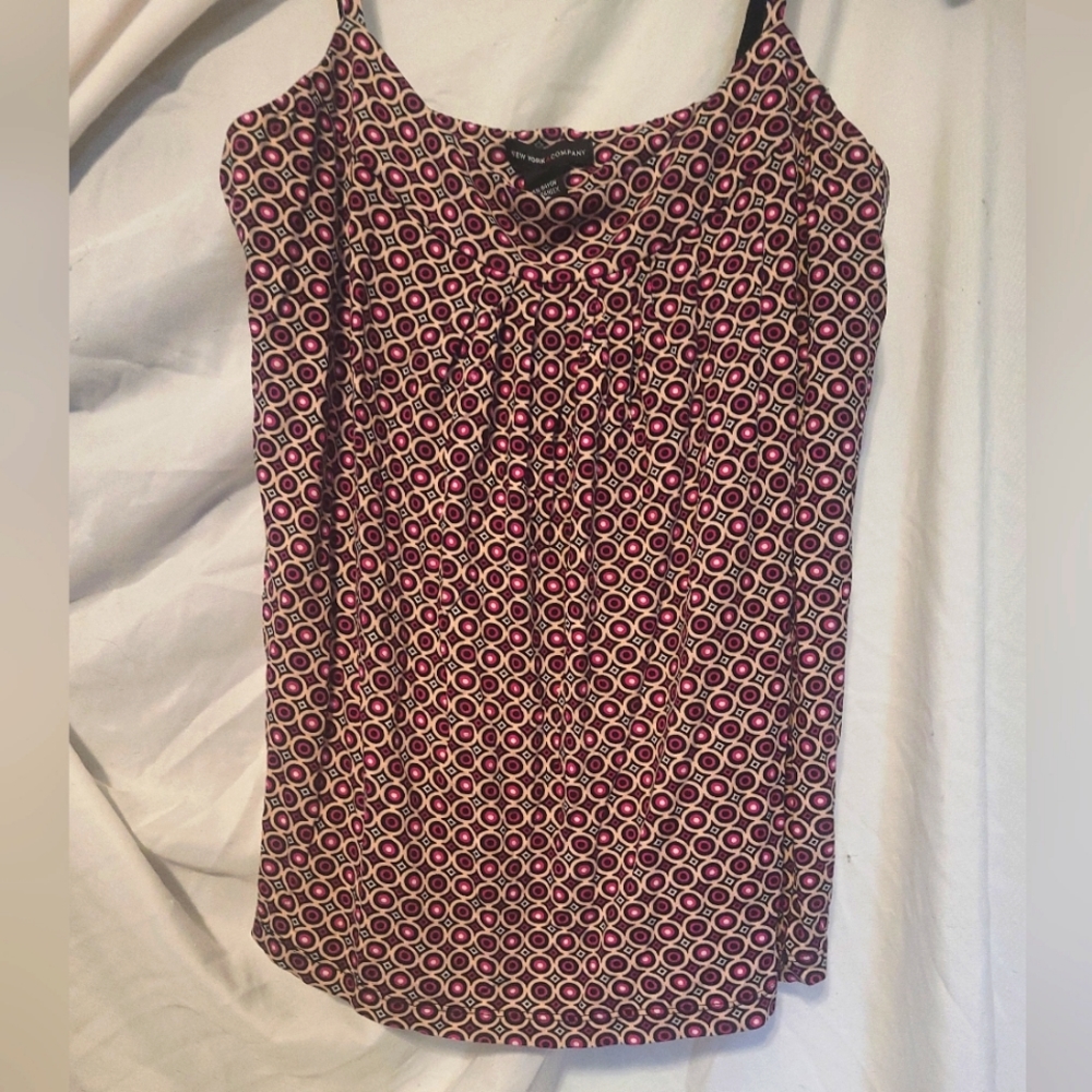 Pink, Cream, and Black Camisole